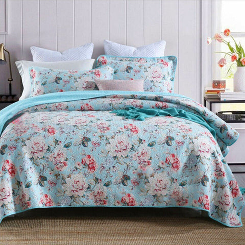 Premium Tioman Cotton Lightly Quilted Coverlet Set - Queen, 230 x 250cm
