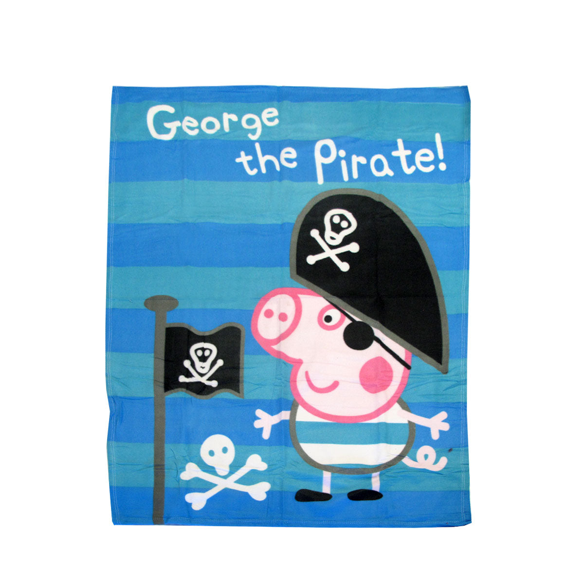 Premium Peppa Pig George Polar Fleece Throw Rug - 130 x 160cm
