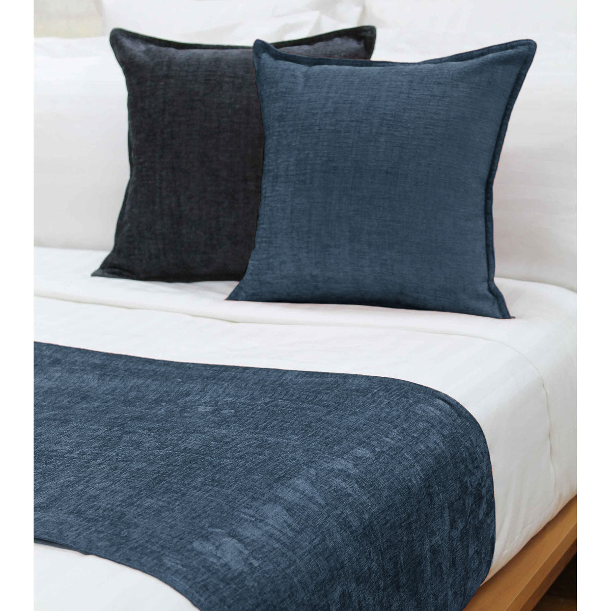 Jason Parker Ocean Bed Runner Chenille Design 255 x 58 cm Reversible - SuperSaverAU - view 1