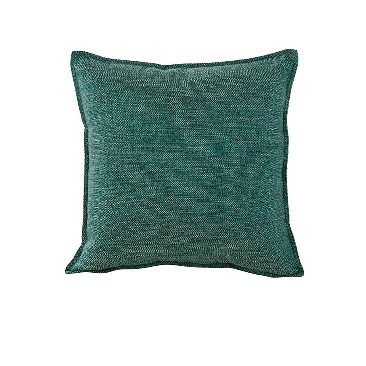 Jason Linen Look Square Filled Cushion 44 x 44 + 1 cm - Textured Design, Teal - SuperSaverAU - view 1