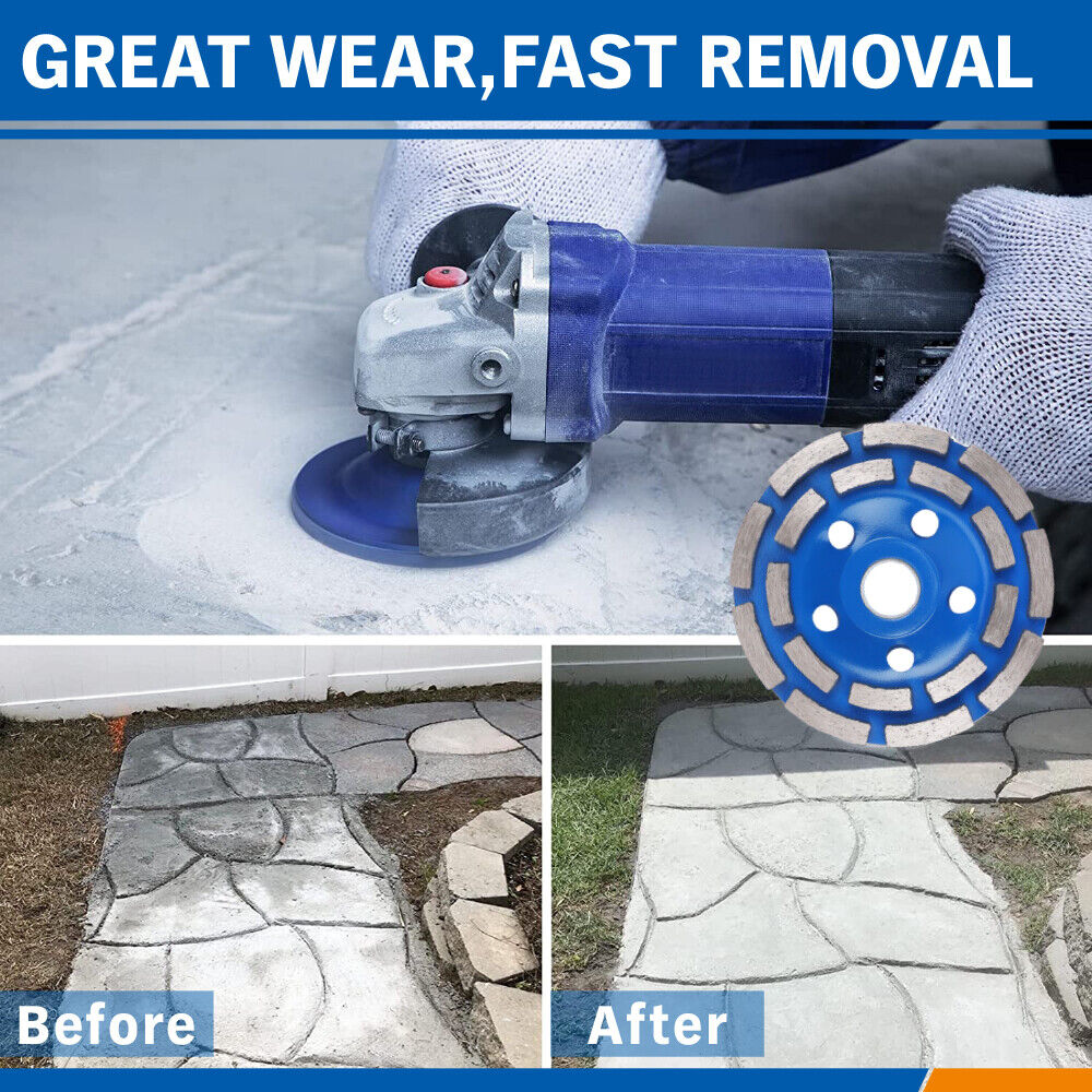 4.5inch Diamond Segment Grinding Concrete Cup Wheel Disc Granite Stone 115mm - SuperSaverAU - view 7