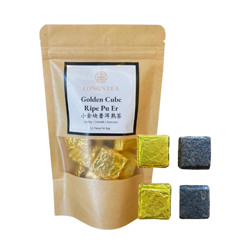 Golden Cubic Ripe Pu Er Tea 5 x 100g - SuperSaverAU - view 1