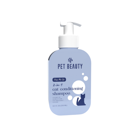 HUG-ME-UP 2-IN-1 Cat Conditioning Shampoo 250ml - Vegan, Hypoallergenic, Cruelty-Free - SuperSaverAU - view 1