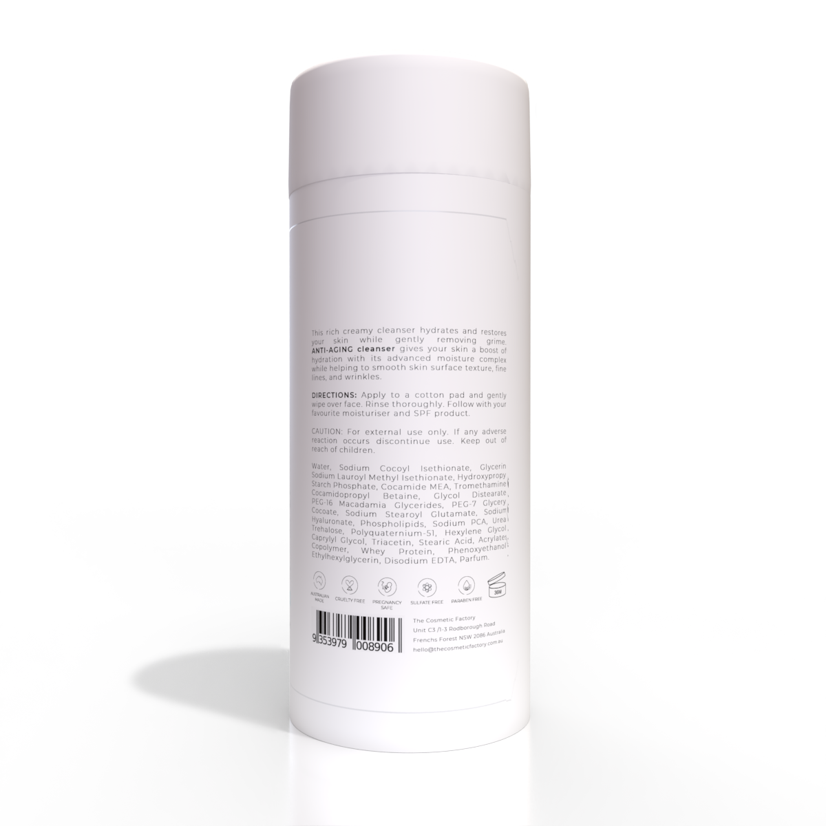 ANTI-AGING CLEANSER | Hydrating Creamy Formula for All Skin Types | 200ML - SuperSaverAU - view 2