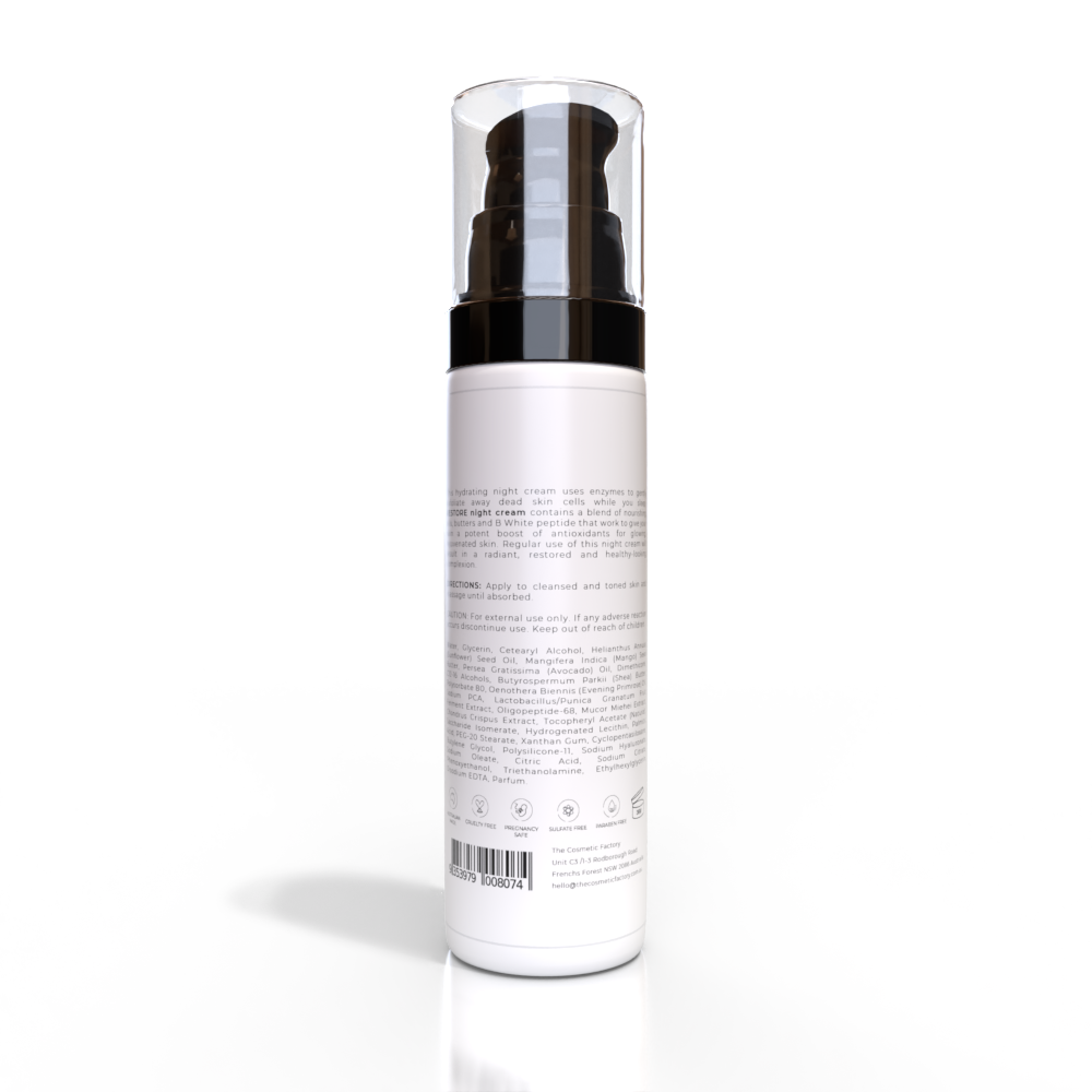RESTORE Night Cream | 50ML - Hydrating, Exfoliating, Antioxidant Boost for All Skin Types - SuperSaverAU - view 2