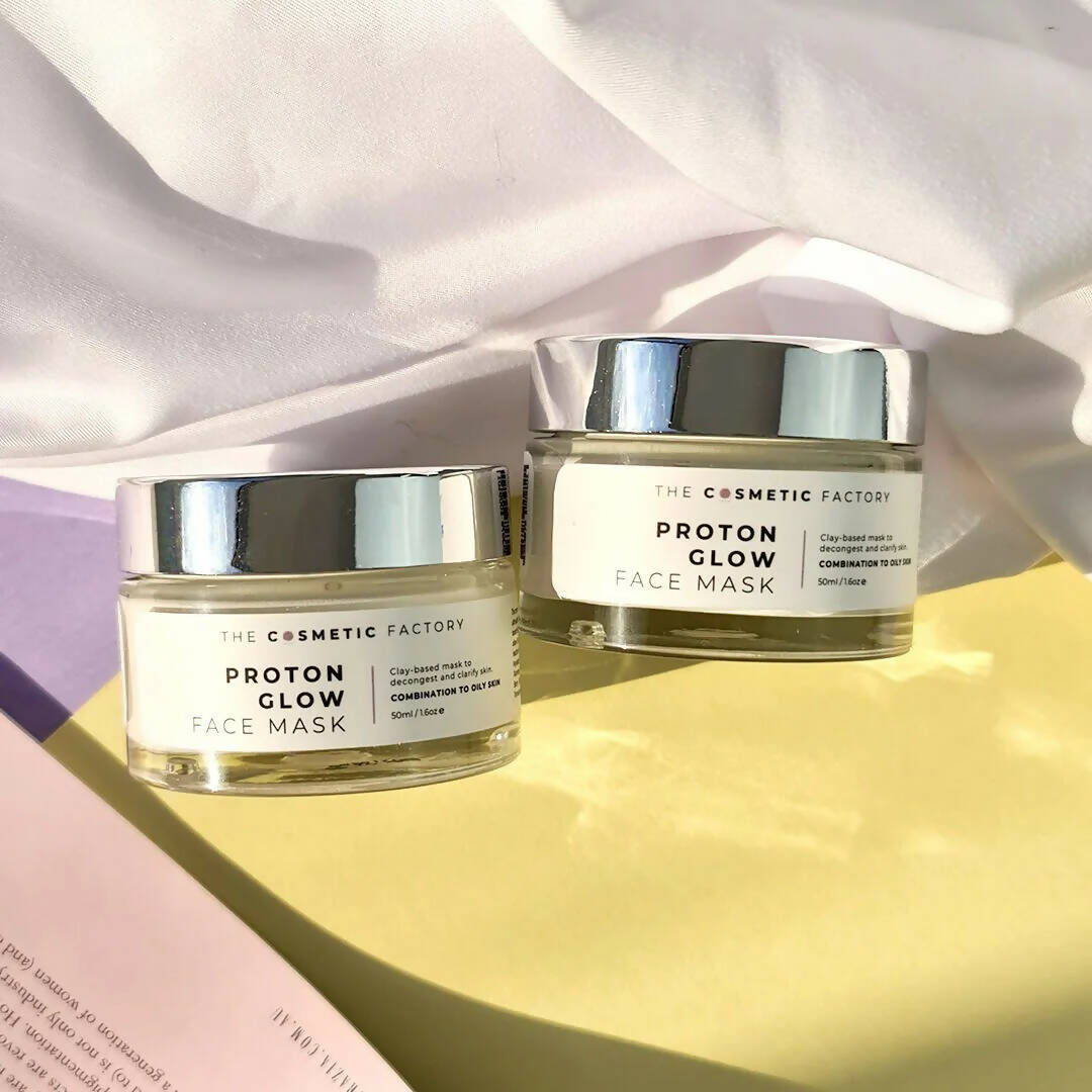 PROTON GLOW Face Mask | 50ML - Hydrating Clay Mask with Peptides for Oily Skin - SuperSaverAU - view 3