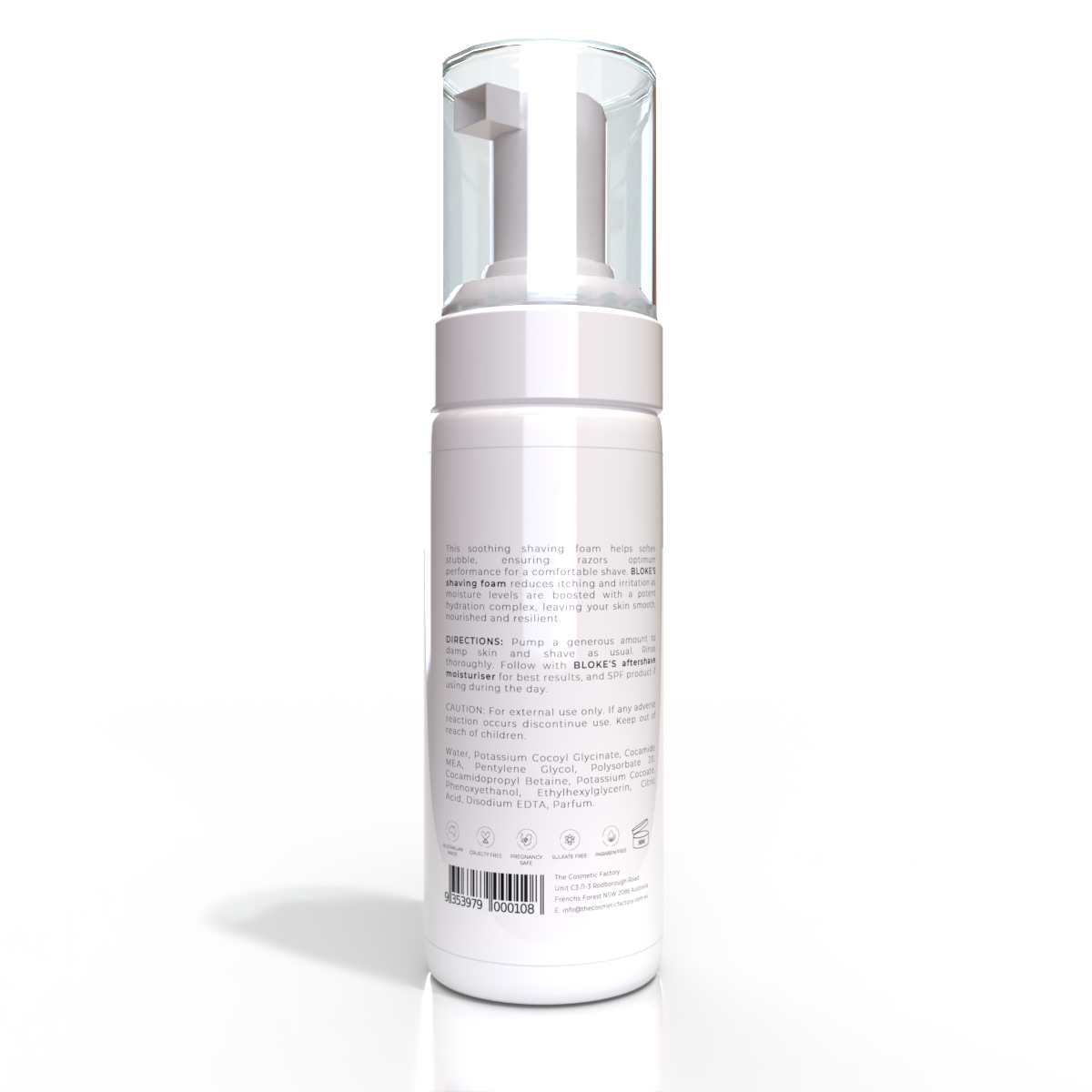 BLOKES Shaving Foam 150ML - Soothing, Hydrating, Reduces Irritation - SuperSaverAU - view 1