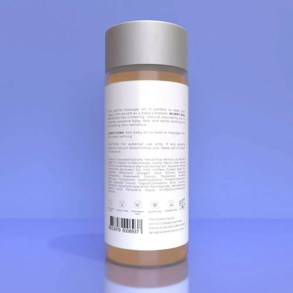 WUBBY Baby Oil | 125ML Gentle Hydration & Soothing for Sensitive Skin - SuperSaverAU - view 2