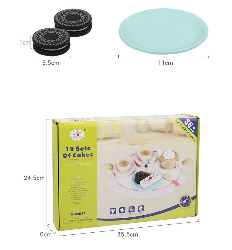 Kids Wooden Kitchen Tea Set Pretend Play - SuperSaverAU - view 7