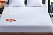 Coral Fleece Waterproof Fitted Mattress Protector King - Soft, Machine Washable - SuperSaverAU - view 1