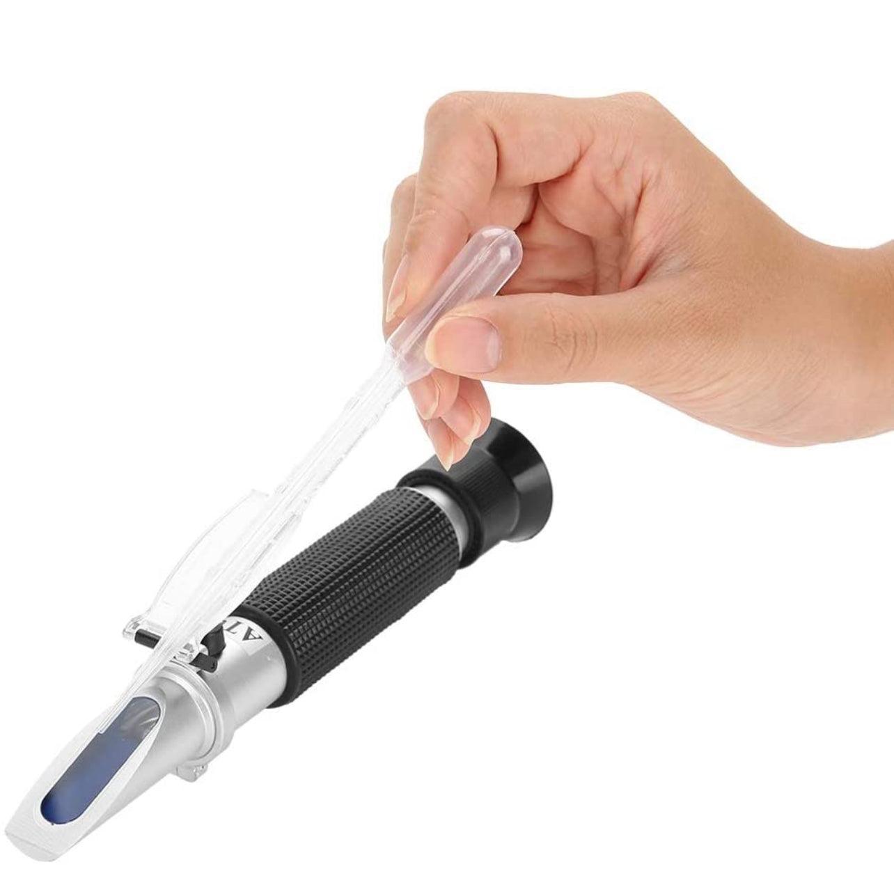 Premium Honey Refractometer with Moisture & 58-90% Brix Scale