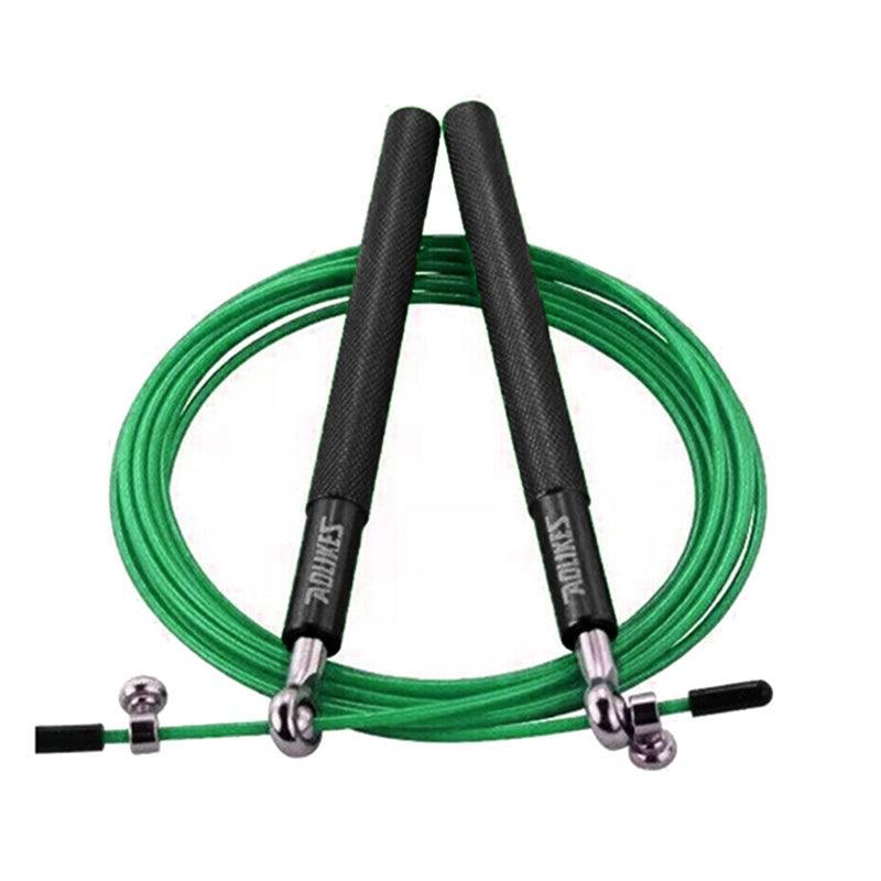 Aolikes Adjustable Steel Skipping Rope with Dual Bearings & EVA Foam Handles - Blue