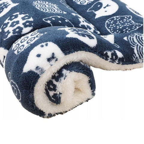Premium Soft Pet Cushion Mattress Warm Pad - Navy Cat S