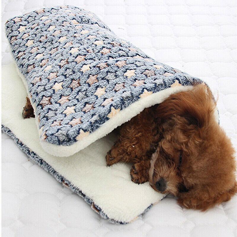 Blue Brownstar M Size Soft Warm Pet Cushion Mattress Bed - Foldable & Washable - SuperSaverAU - view 5
