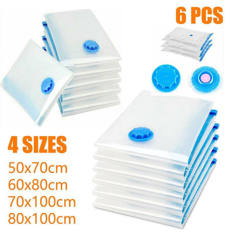 Premium Vacuum Storage Bags – 50 x 70cm, 6 Pack