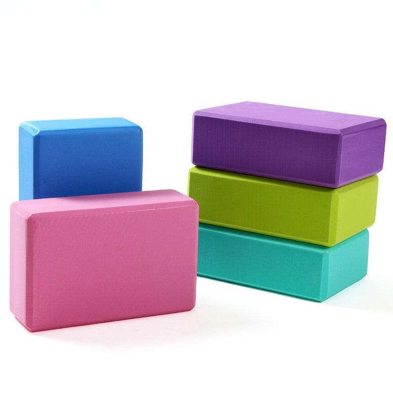 Premium 2PCS Non-Toxic EVA Yoga Blocks for Pilates & Stretching - Blue