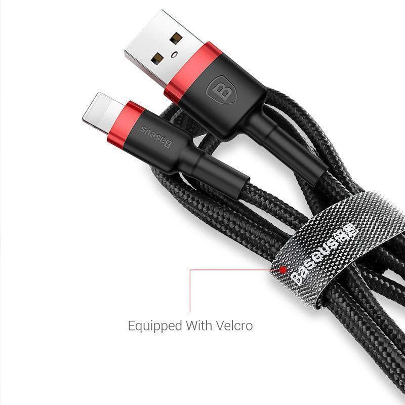 Baseus USB Charging Cable for iPhone 13/12/11 - 2PCS 2M - Red - SuperSaverAU - view 3