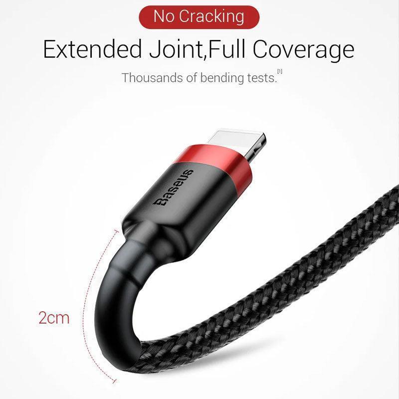 Baseus USB Charging Cable for iPhone 13/12/11 - 2PCS 2M - Red - SuperSaverAU - view 5