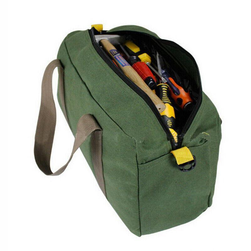 Premium Waterproof Canvas Tool Bag with Carry Handle - Small, 30 x 12 x 18cm
