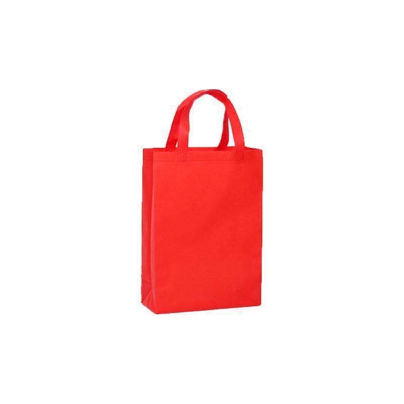 100PCS Reusable Non Woven Shopping Bags Eco Friendly Washable Tote Bags Red - 38X30X10CM - SuperSaverAU - view 10