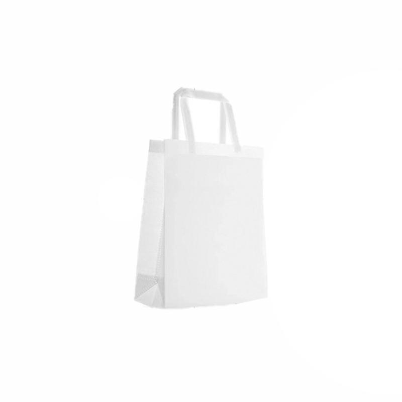 100PCS Reusable Non Woven Shopping Bags Eco Friendly Washable Tote Bags White - 35X25X10CM - SuperSaverAU - view 9
