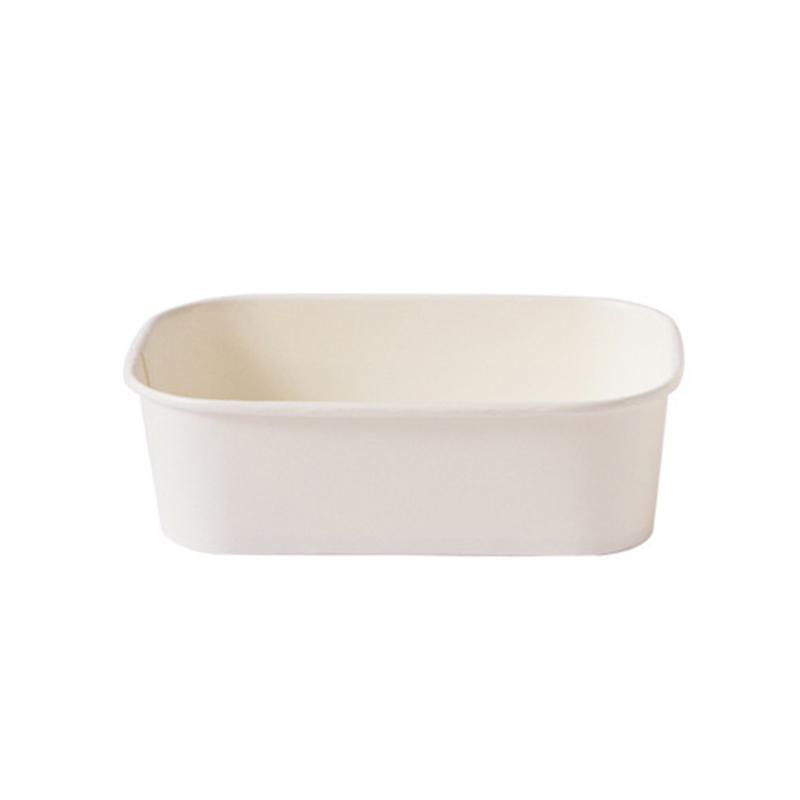 Kraft Paper Bowl for Takeaway Leak-Proof Disposable Food Container - White-1000ml-300pcs - SuperSaverAU - view 7