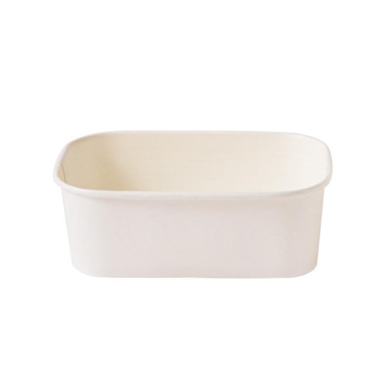 Kraft Paper Bowl for Takeaway Leak-Proof Disposable Food Container - White-1000ml-300pcs - SuperSaverAU - view 9