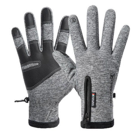 Premium Grey XL Thermal Windproof Touchscreen Winter Gloves