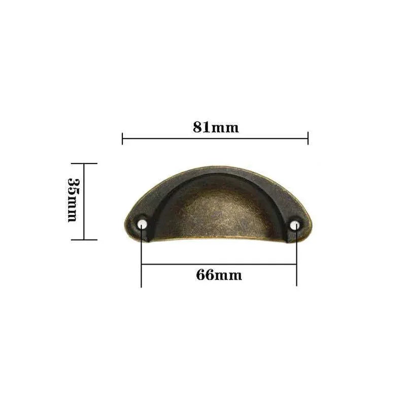 Premium Modern Cup Cabinet Handles – Bronze 30 Pack with Screws