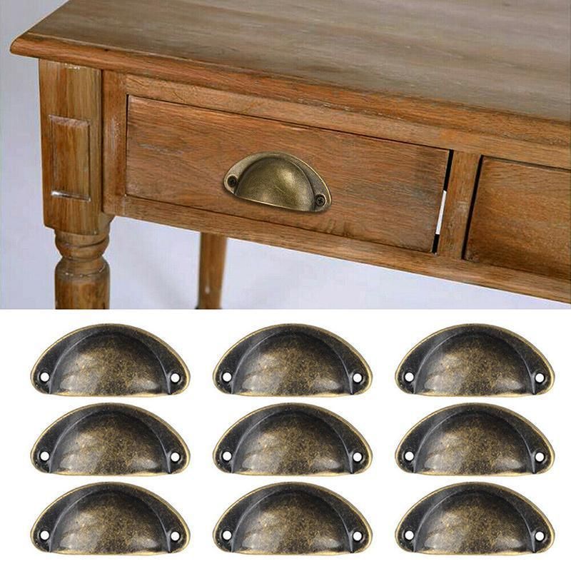 Premium Modern Cup Cabinet Handles – Bronze 30 Pack with Screws