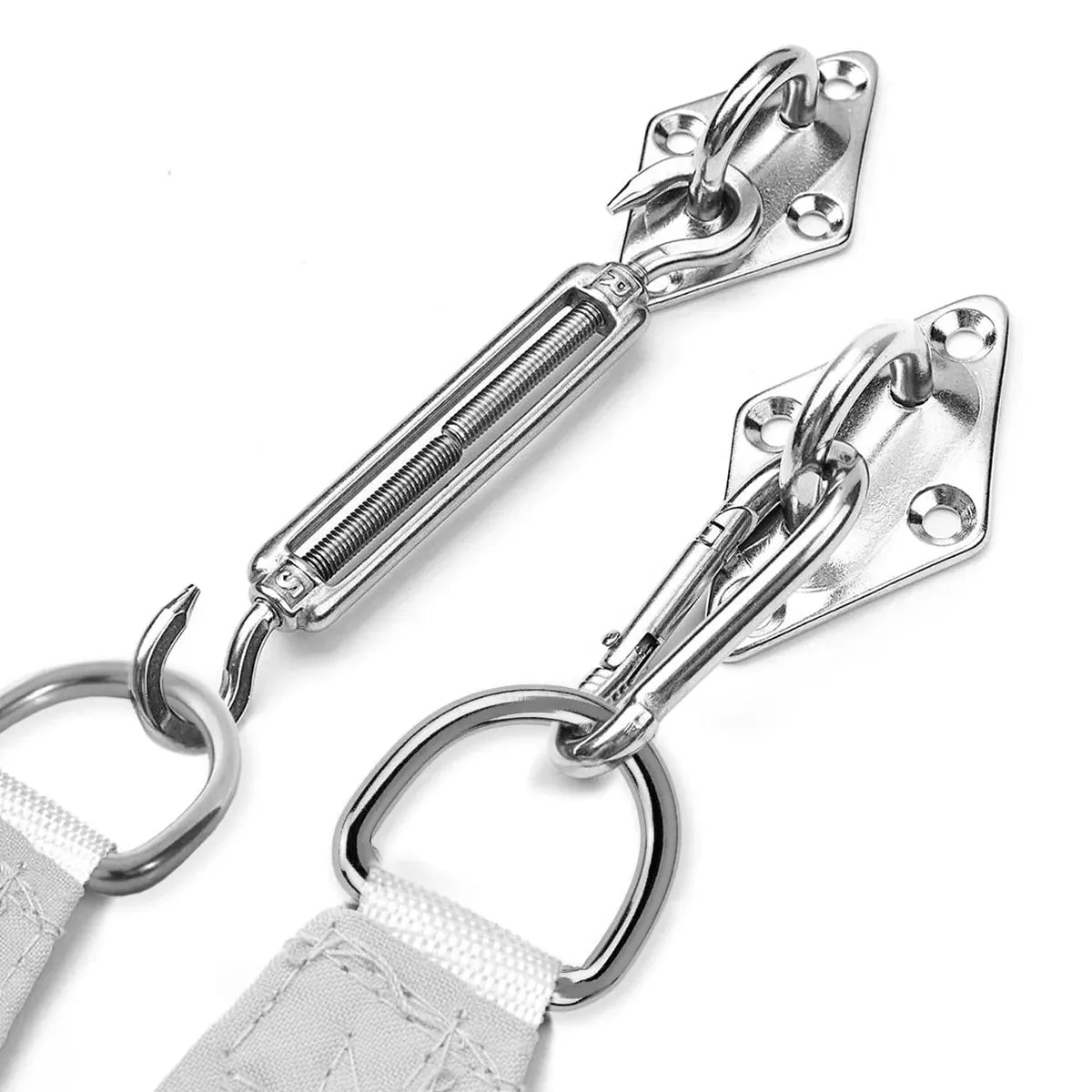 Premium Stainless Steel Shade Sail Fittings – 8 Piece Set