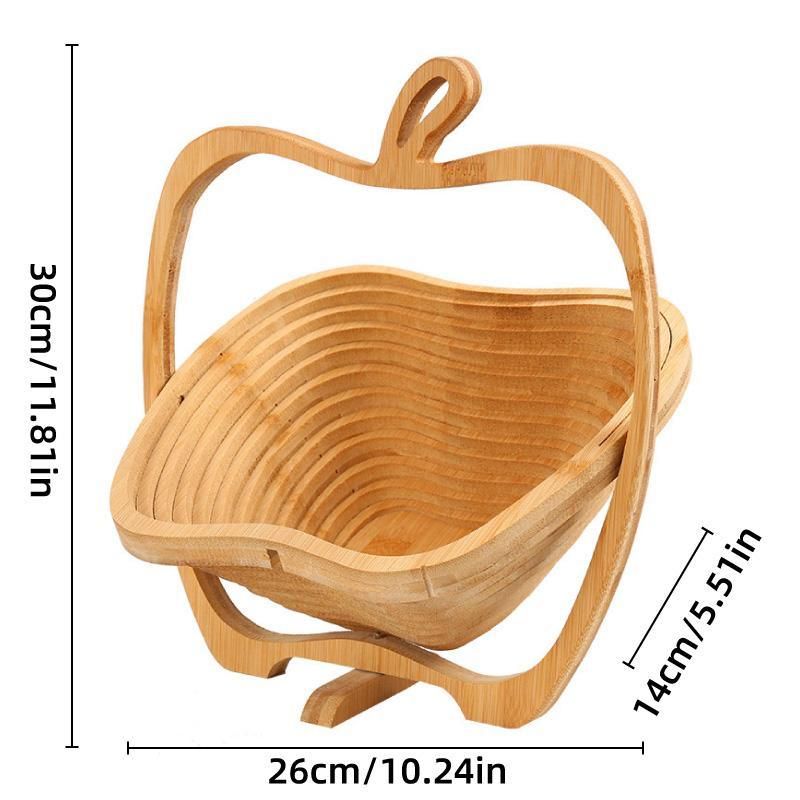 Premium Bamboo Ring-Shaped Fruit & Vegetable Storage Basket
