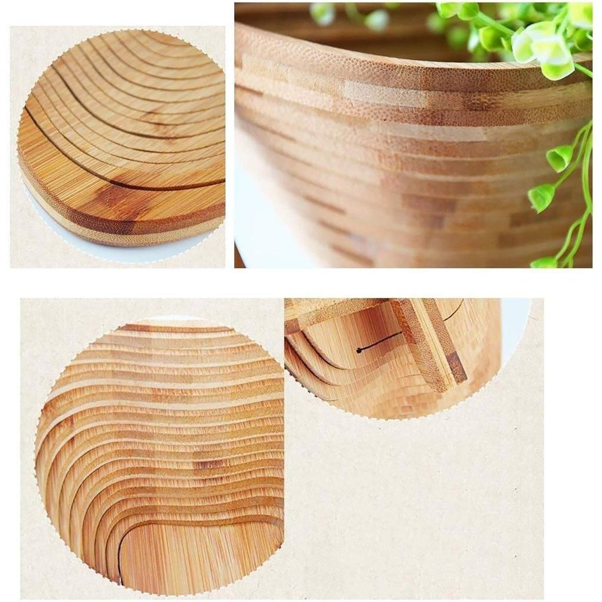 Premium Bamboo Ring-Shaped Fruit & Vegetable Storage Basket