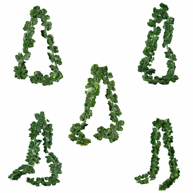 Premium Artificial Ivy Vine Leaf Garland – Scindapsus Leaves 12 x 2m