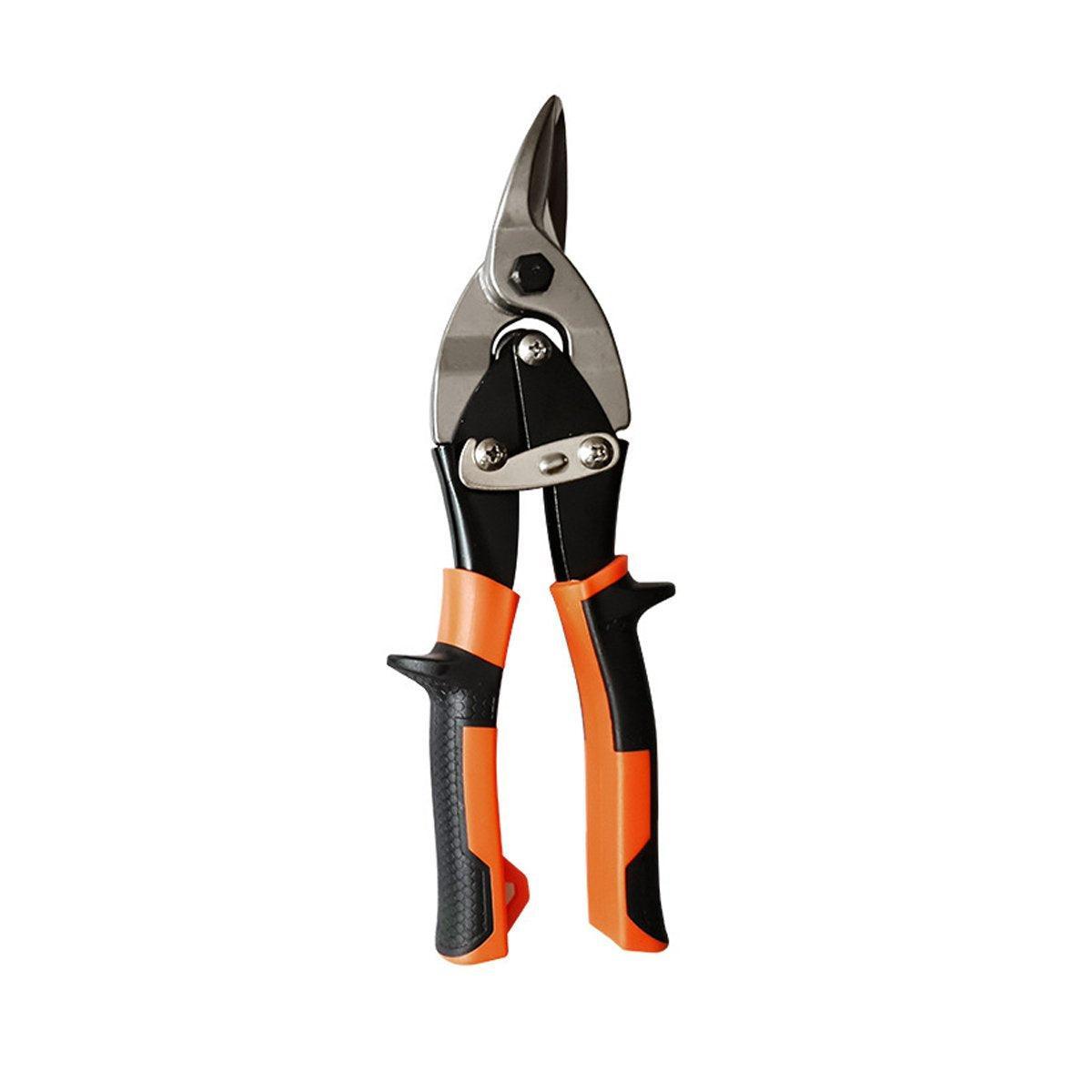 Premium 250mm Aviation Tin Snips with Micro-Serrated Blades - Right-Curved