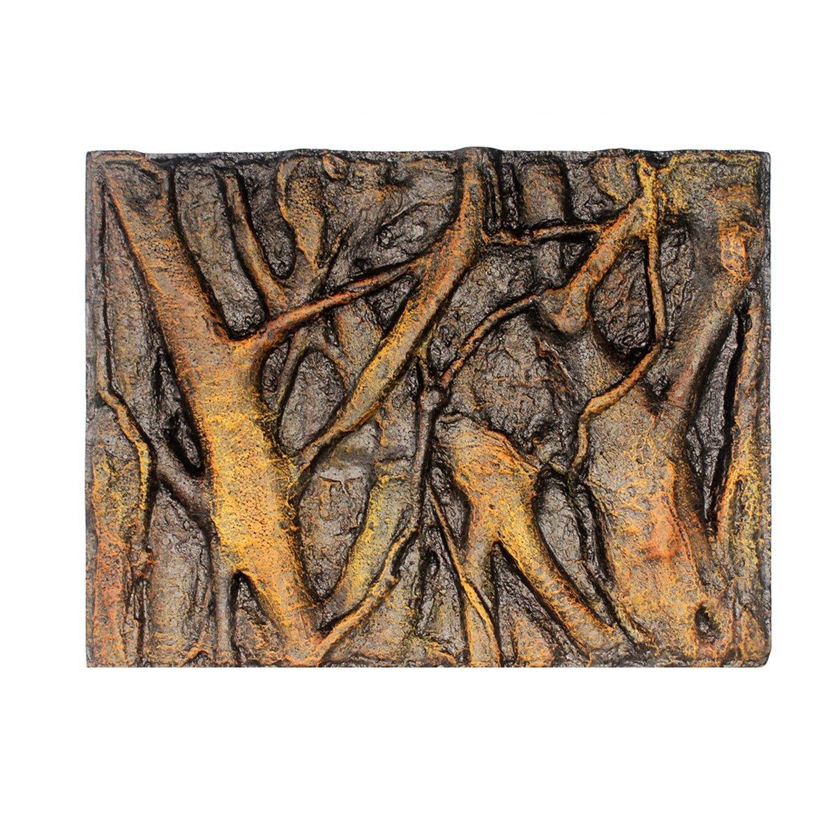 Premium 3D Foam Reptile Tank Background Board - Style E