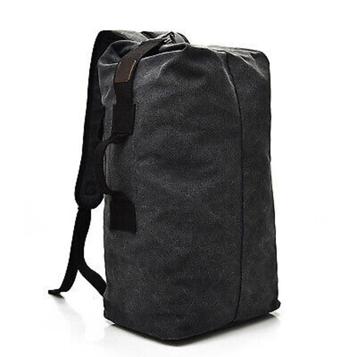 Large Capacity Travel Backpack for Men - Canvas Rucksack, Khaki, Small - SuperSaverAU - view 7