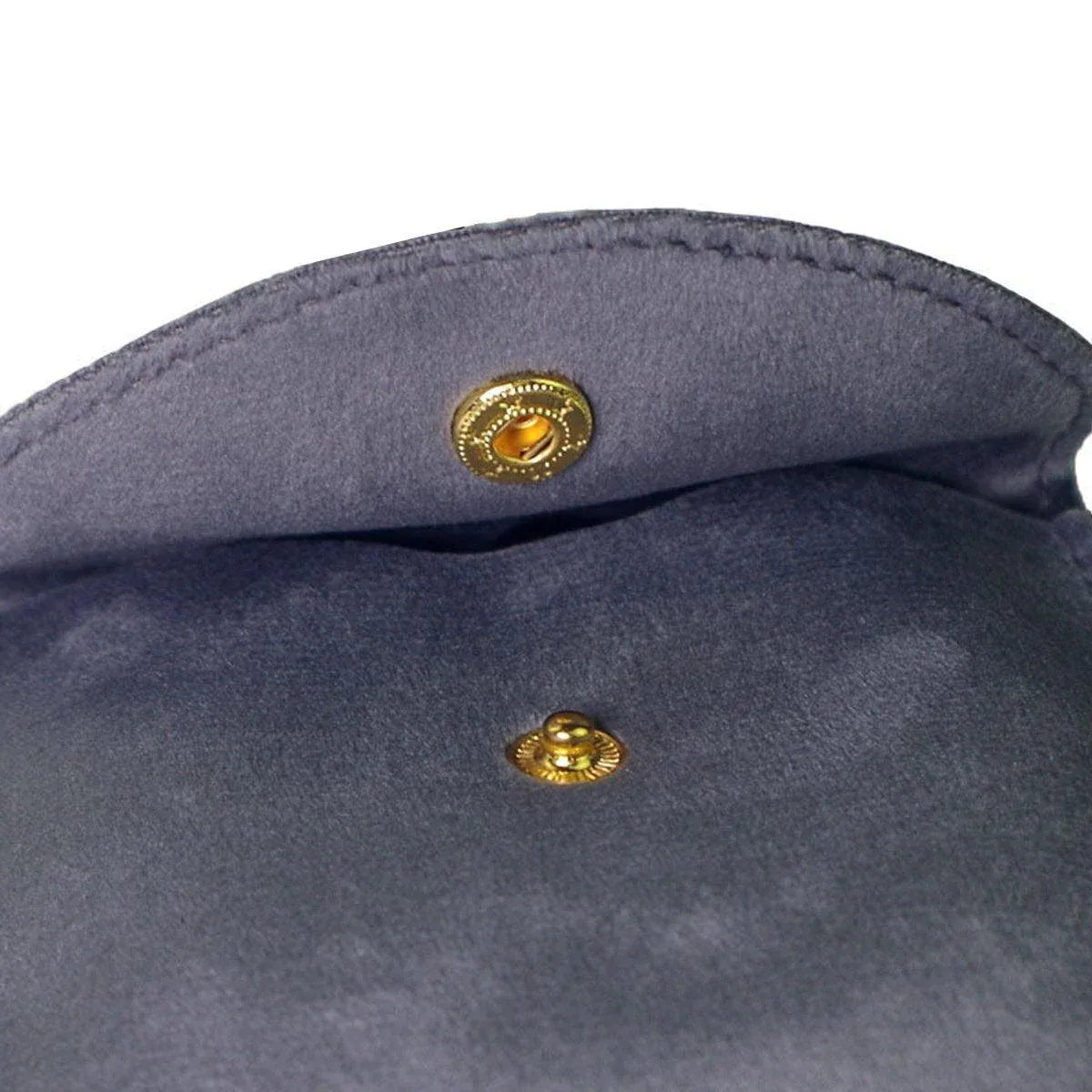 Premium 10 Pack Brown Velvet Jewellery Pouches with Button Closure