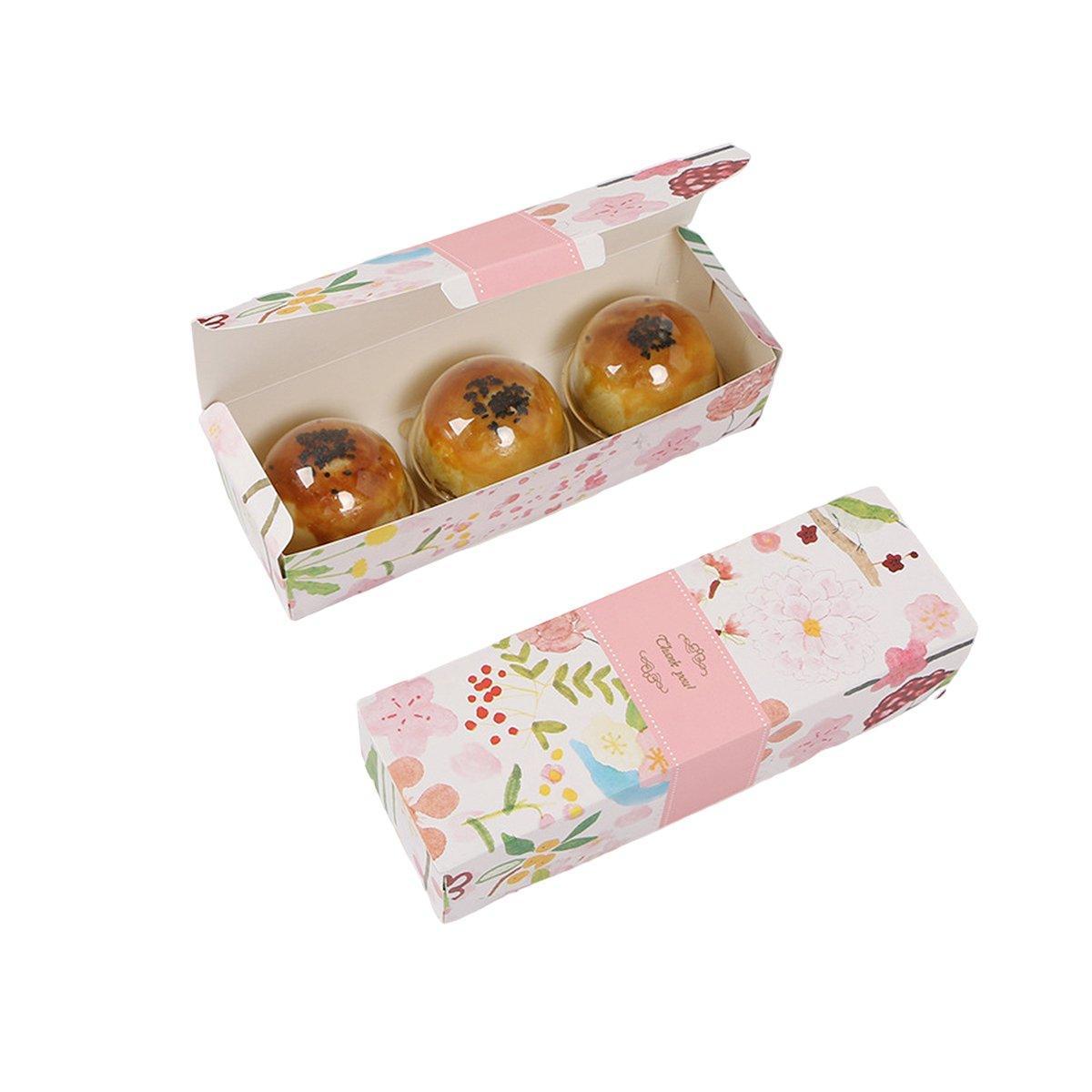 25PCS Long Strip Clamshell Packaging Box - 3-Compartment Dessert Storage - SuperSaverAU - view 13