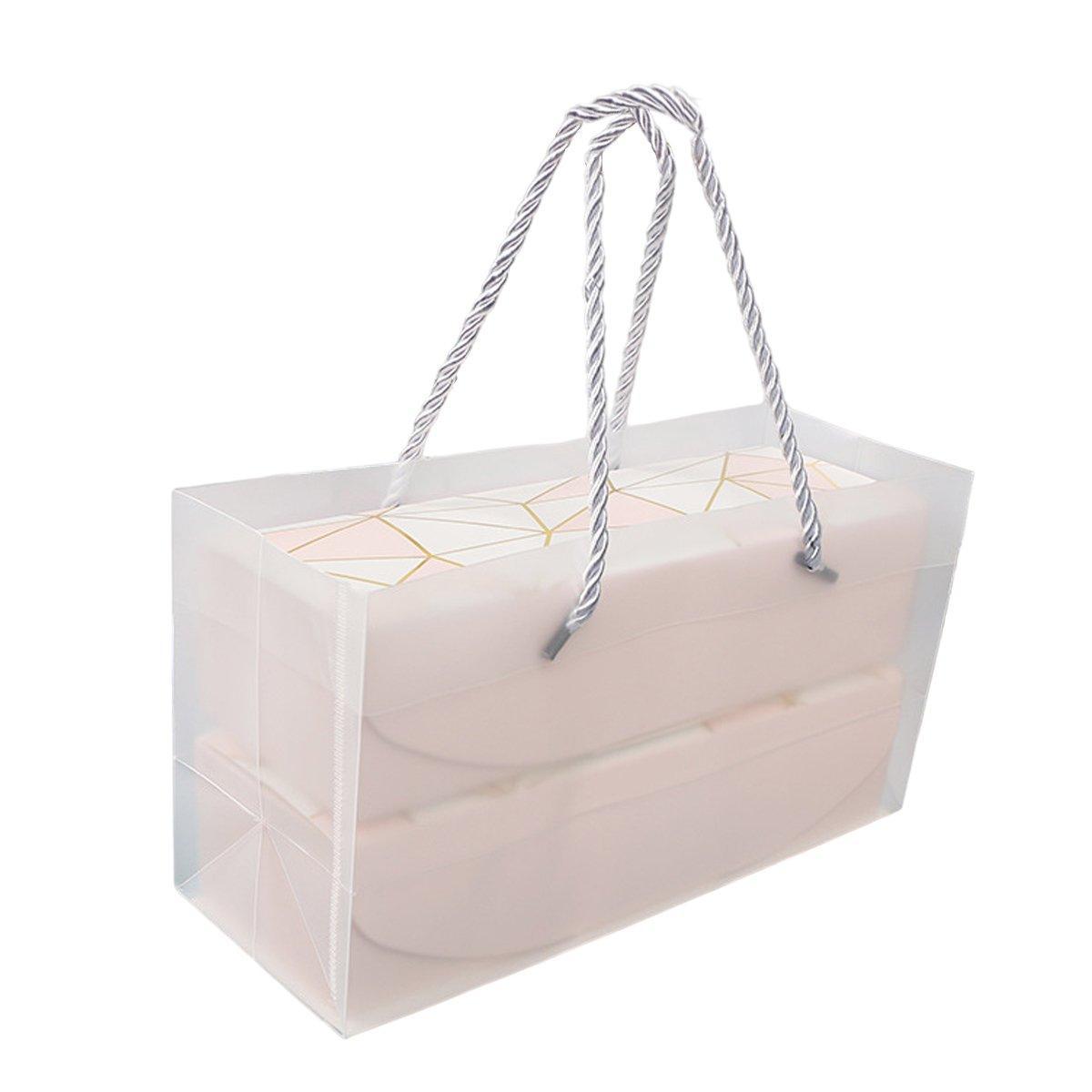 25PCS Long Strip Clamshell Packaging Box - 3-Compartment Dessert Storage - SuperSaverAU - view 14
