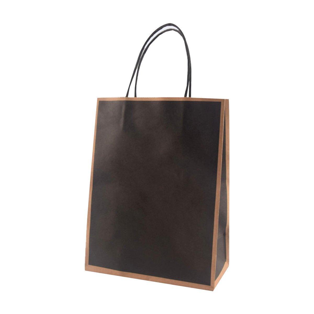 Gift Kraft Paper Bags for Packaging and Takeaway 50PCS - Black-27*32*11cm - SuperSaverAU - view 9