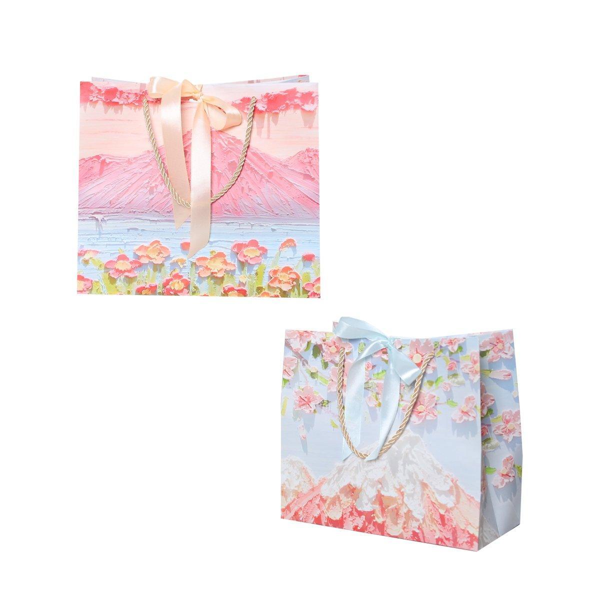 50PCS Cloud Mountain Petals Cream Wind Stereo Oil Painting Paper for Gift Wrapping - B - SuperSaverAU - view 2