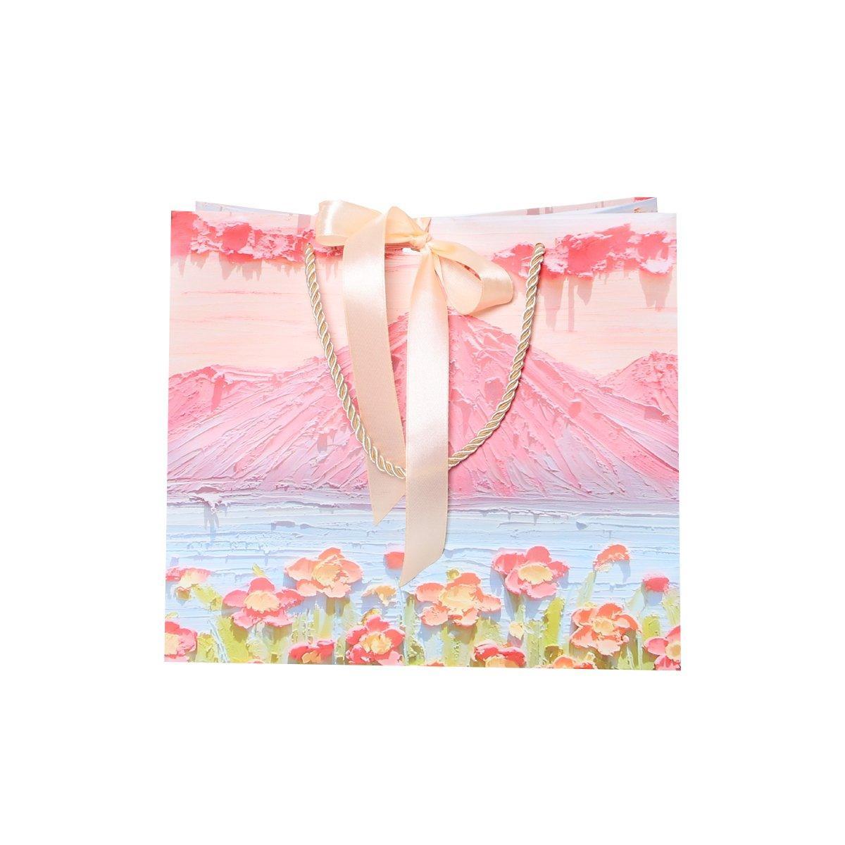 50PCS Cloud Mountain Petals Cream Wind Stereo Oil Painting Paper for Gift Wrapping - B - SuperSaverAU - view 4