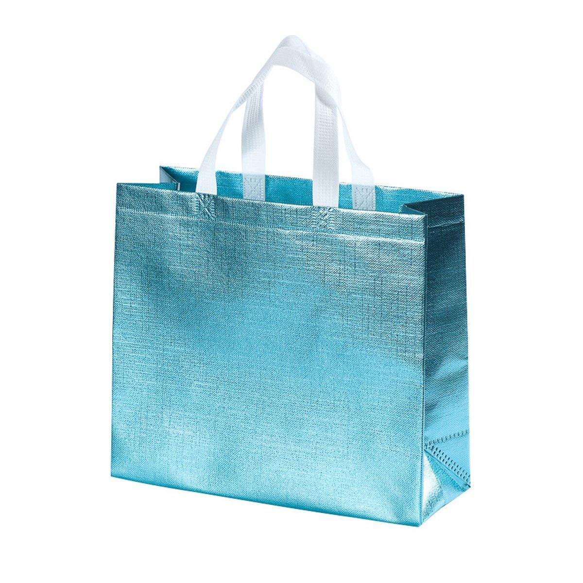 25PCS Embossed Non-Woven Tote Bag Fashion Shopping Gift Packaging Bag - Black-40*30*12cm - SuperSaverAU - view 4