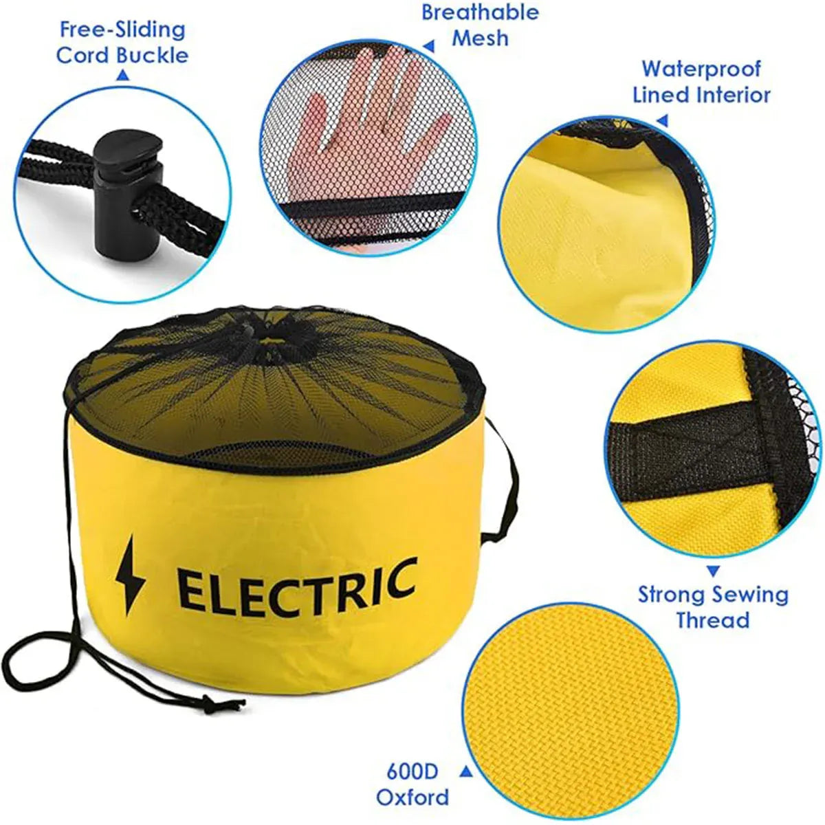 Premium Waterproof Hose Storage Bag - Blue