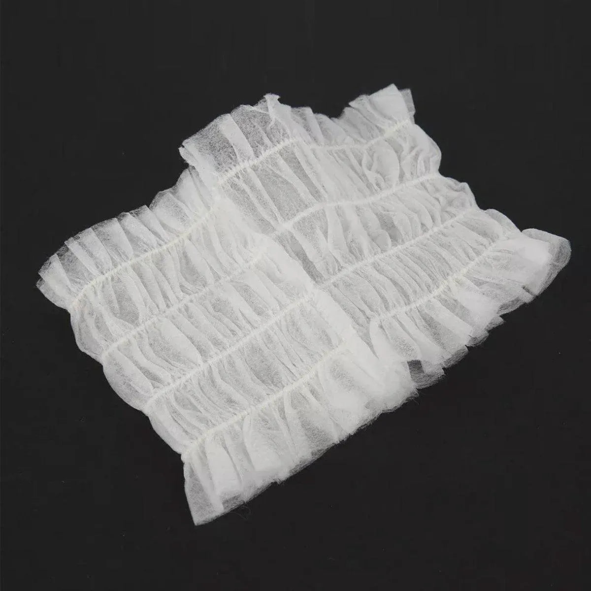 Premium 100pcs White Disposable Salon Hair Bands Non-Woven Facial Spa Headbands