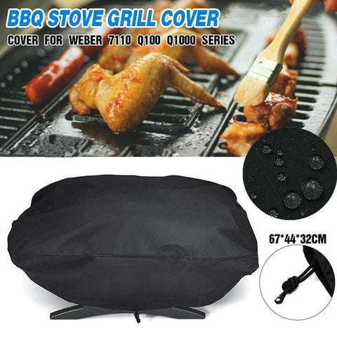 Premium Waterproof BBQ Grill Cover – Weber Q100/Q1000 67 x 44 x 32cm