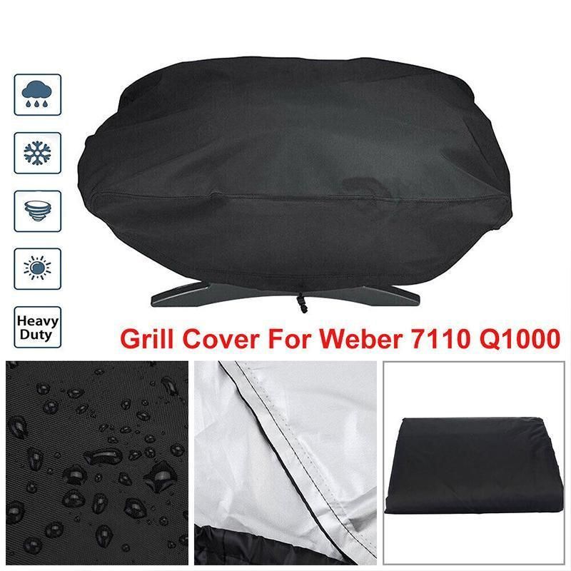 Premium Waterproof BBQ Grill Cover – Weber Q100/Q1000 67 x 44 x 32cm