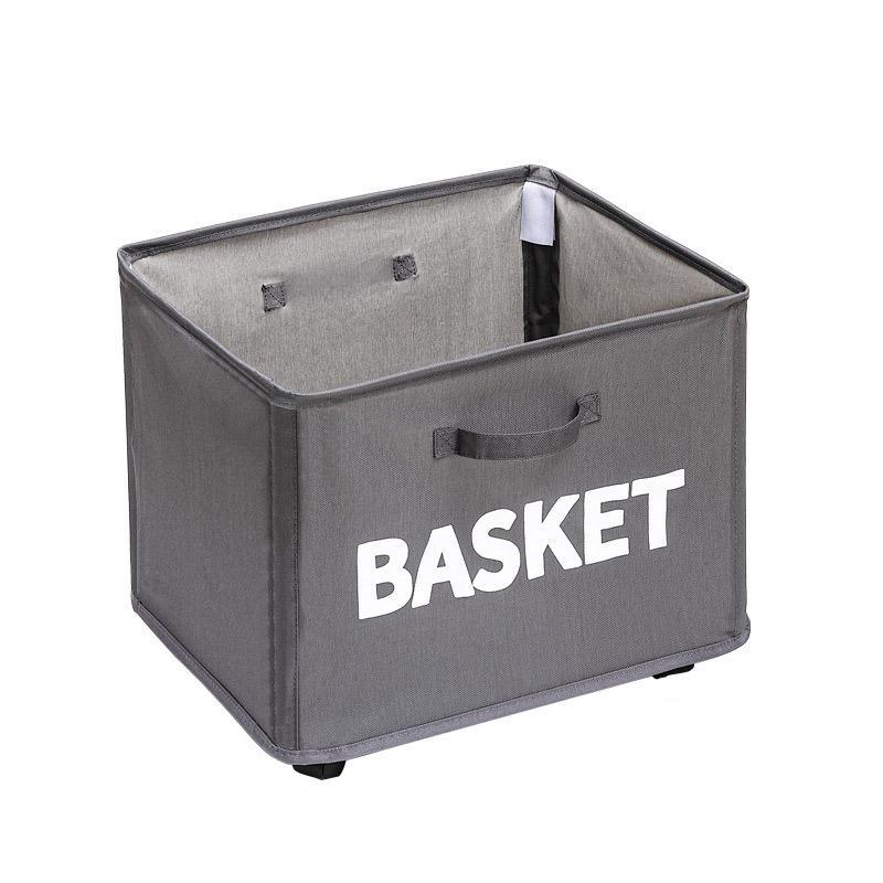 Beige Rolling Storage Basket with Wheels for Under Desk Organisation - SuperSaverAU - view 6