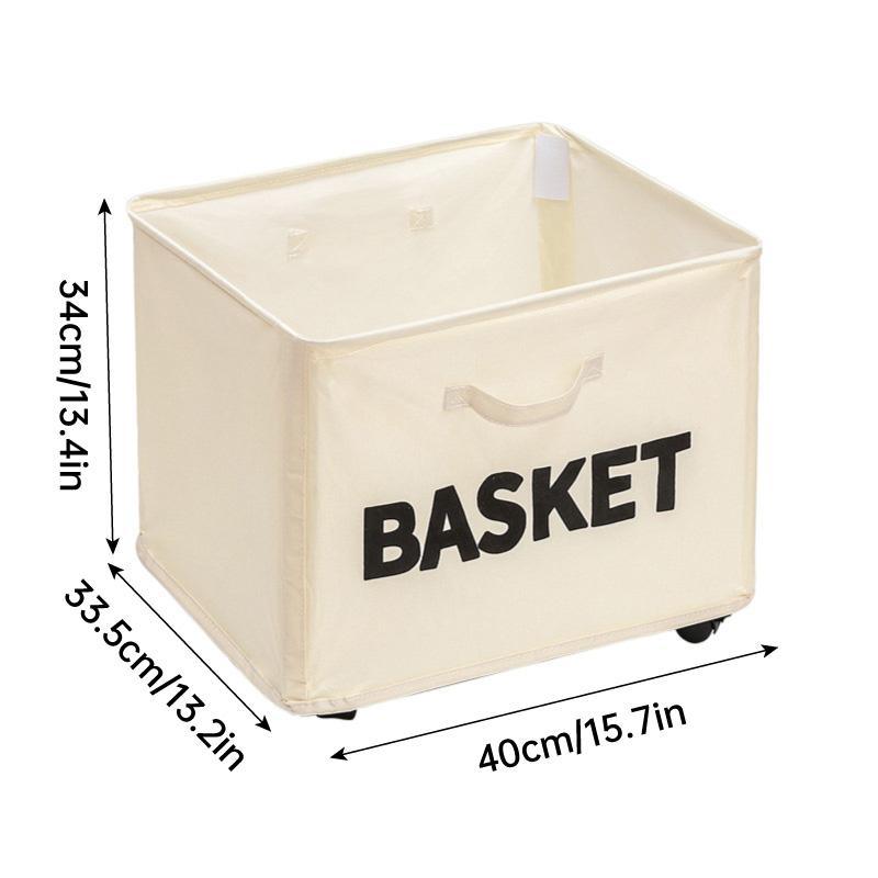 Grey Rolling Storage Basket with Wheels for Under Desk Organisation - SuperSaverAU - view 3